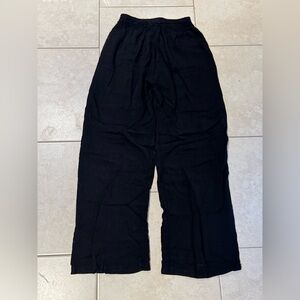 Black Wide-Leg Pants